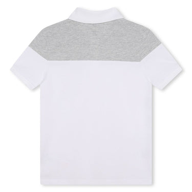 Playera polo BOSS blanca para niñas y adolescentes